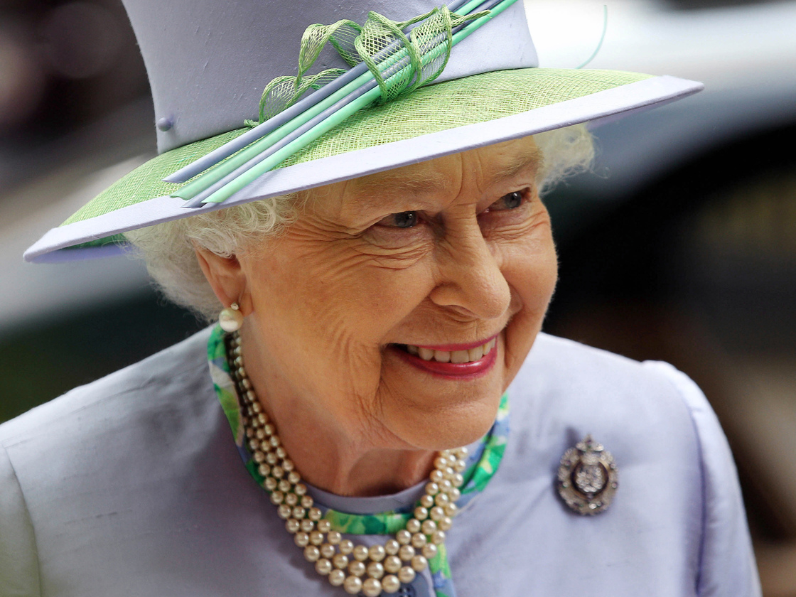 Queen Elizabeth II arrives for an event with The Argyll and Sutherland Highlanders, 5th Battalion, The Royal Regiment of Scotland, in London on Wednesday.