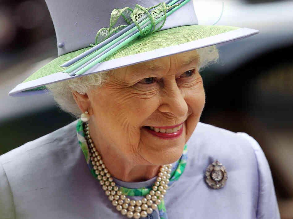 Queen Elizabeth II arrives for an event with The Argyll and Sutherland Highlanders, 5th Battalion, The Royal Regiment of Scotland, in London on Wednesday.