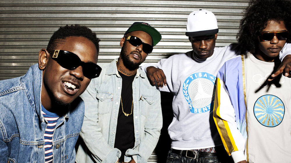 Black Hippy are (from left) Kendrick Lamar, Schoolboy Q, Jay Rock and Ab-Soul.