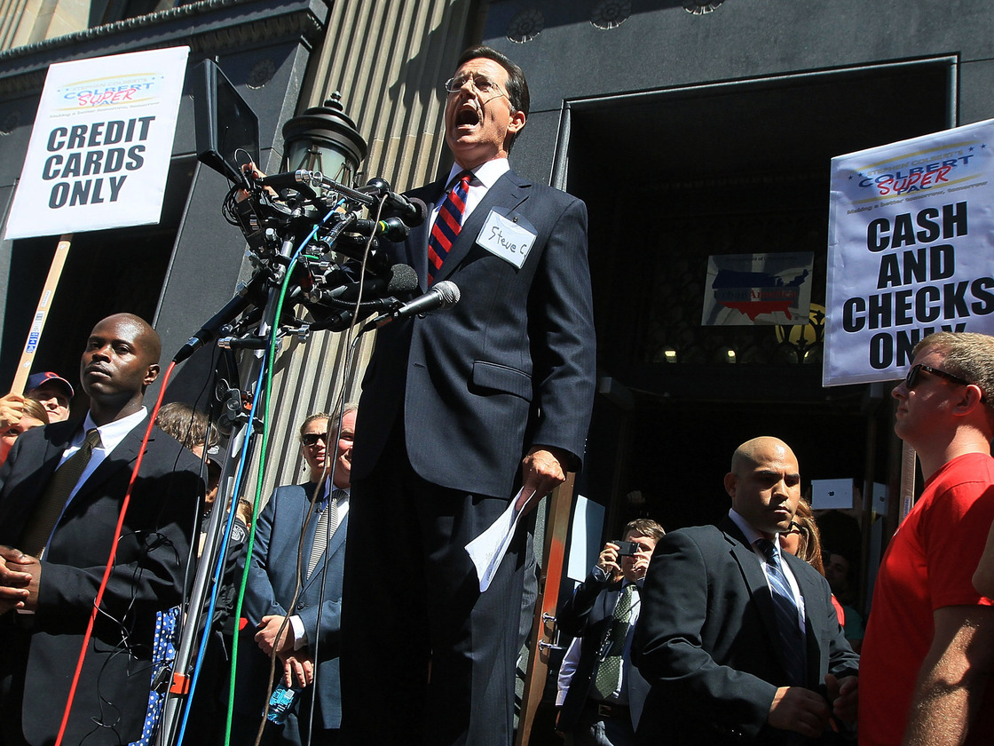 Comedian Stephen Colbert got permission from the Federal Election Commission last summer to launch his super political action committee.