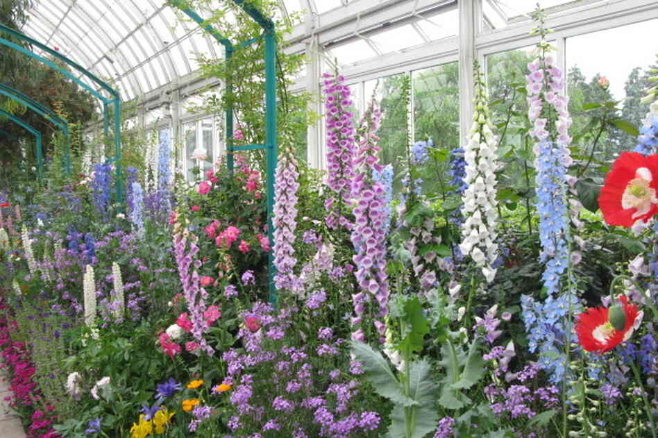 The New York exhibit's flowers will change as the show runs through spring, summer and fall.