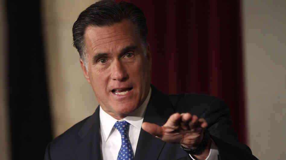 Mitt Romney addresses the Latino Coalition's 2012 Small Business Summit in Washington earlier this month.