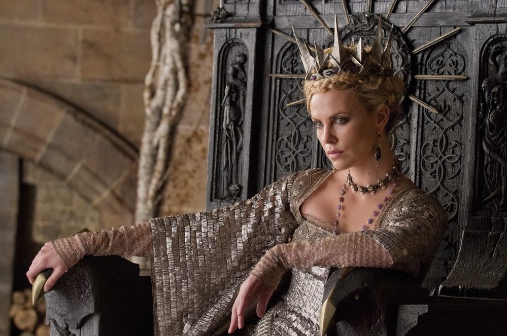 Dressed To Kill: Charlize Theron is a pointedly wicked Queen Ravenna in Snow White and the Huntsman.