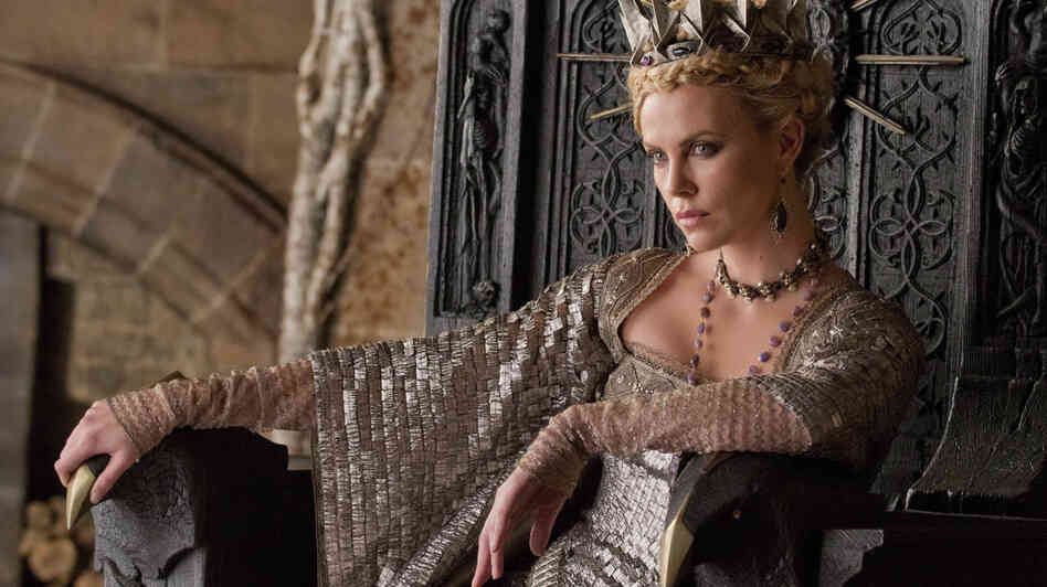Dressed To Kill: Charlize Theron is a pointedly wicked Queen Ravenna in Snow White and the Huntsman.