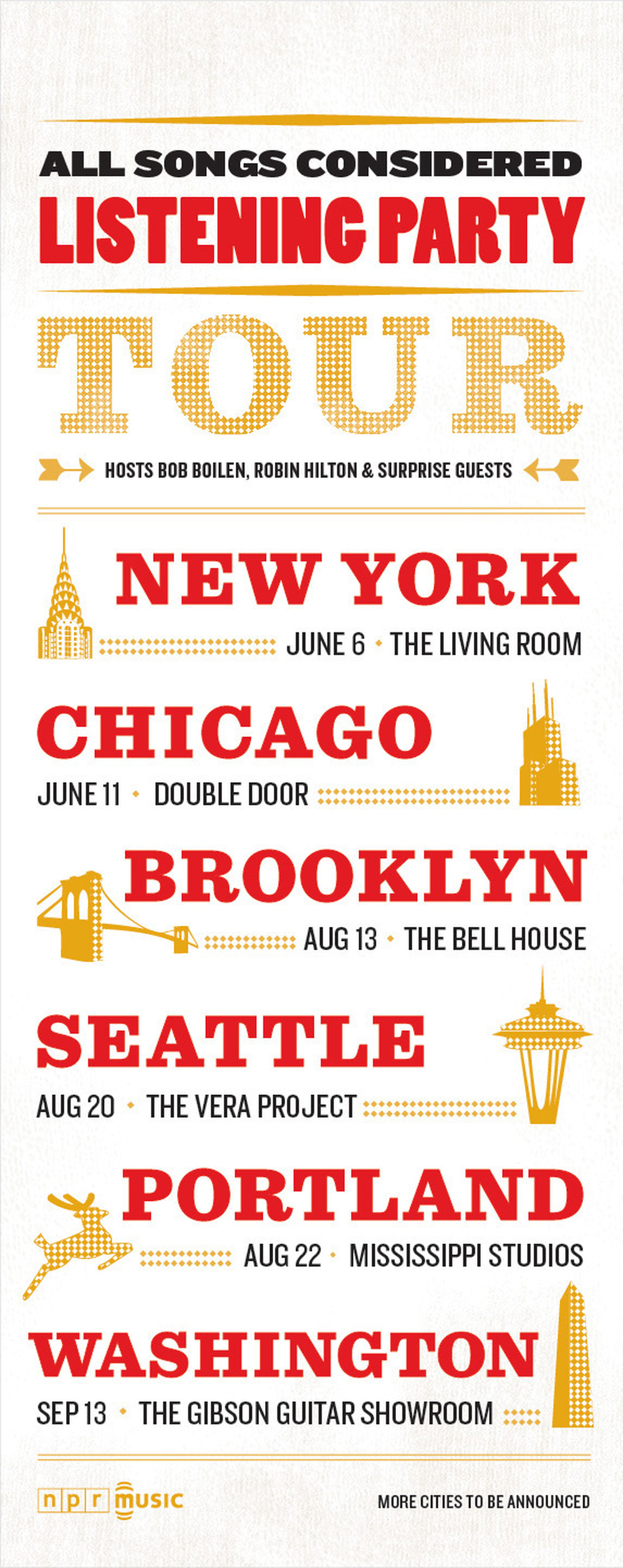 All Songs Considered tour poster