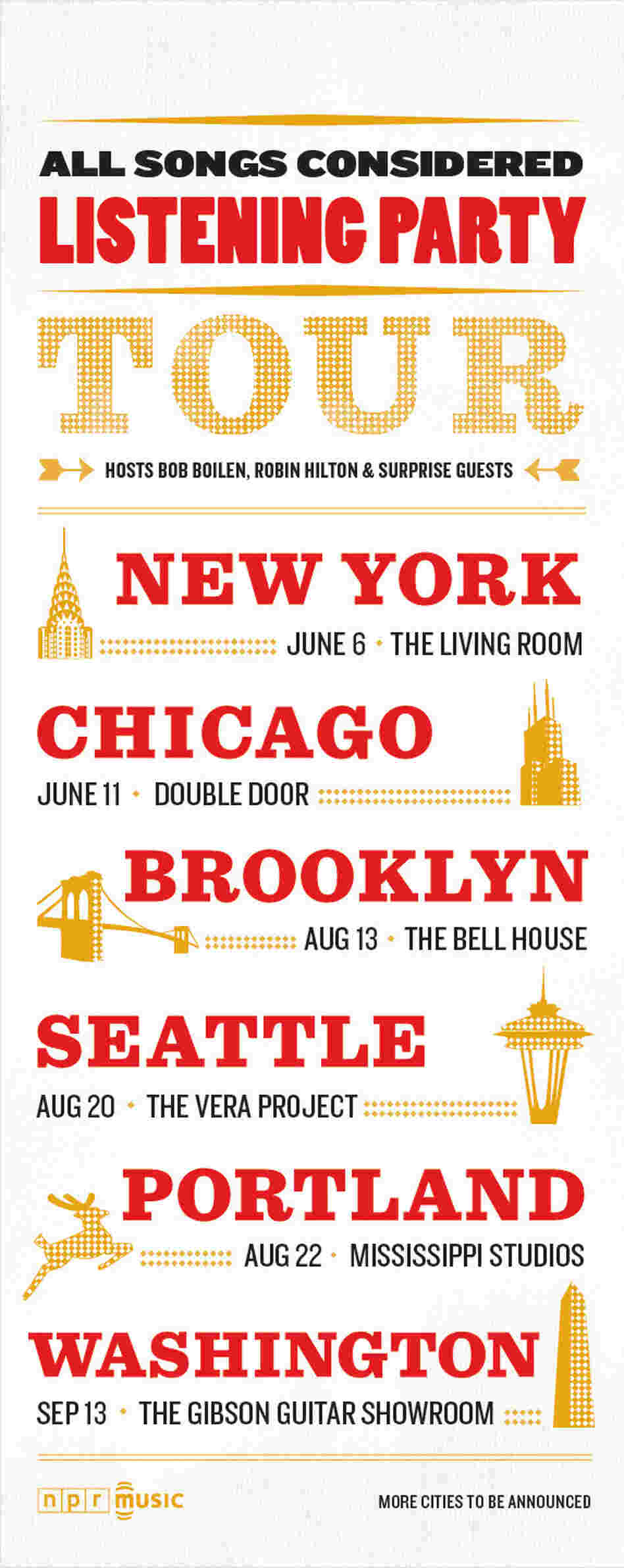All Songs Considered tour poster