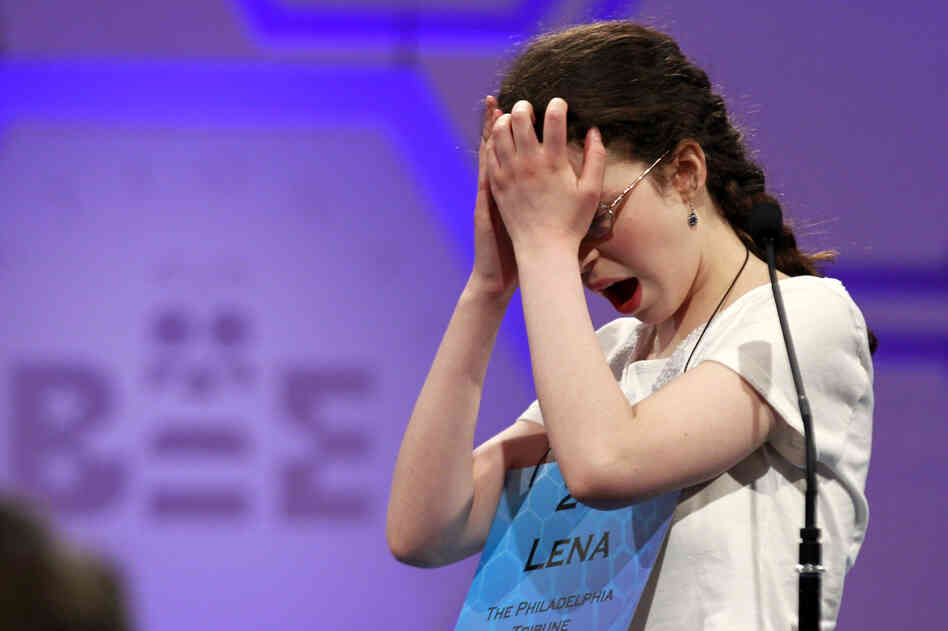 Lena Greenberg, 14, of Philadelphia, is eliminated during the finals Thursday.