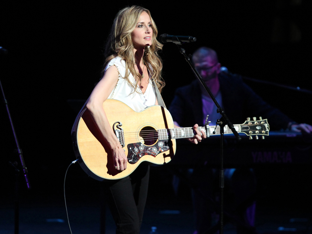 Chely Wright performs at the "Reading, Writing, Rhythm" show in Nashville, Tenn.