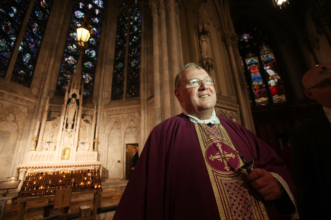 Archbishop Timothy M. Dolan, head of the U.S. Conference of Catholic Bishops, shown at Ash Wednesday services at Saint Patrick's Cathedral in 2011.