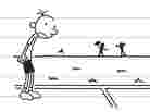 Illustration from Diary of a Wimpy Kid