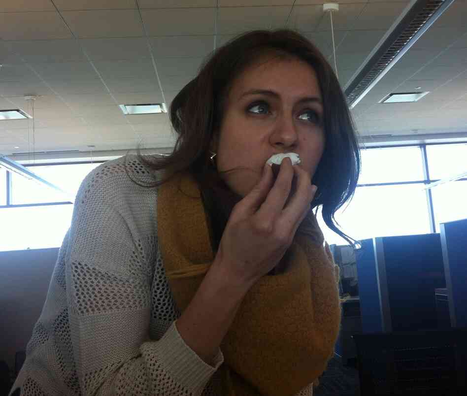 The first and last time Kate participated in Sandwich Monday. The first and last time Kate participated in Sandwich Monday.