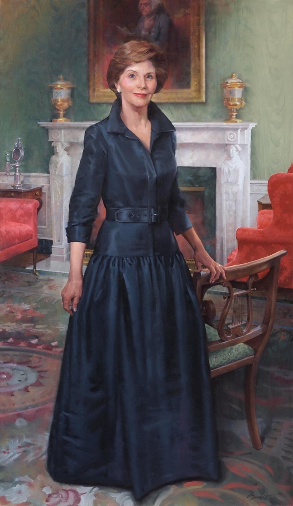 Laura Welch Bush by John Howard Sanden.