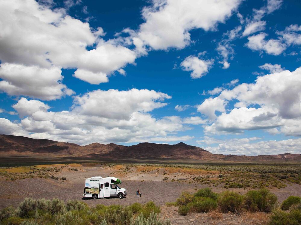 RVing off Highway 31, Oregon's Outback National Scenic Byway.