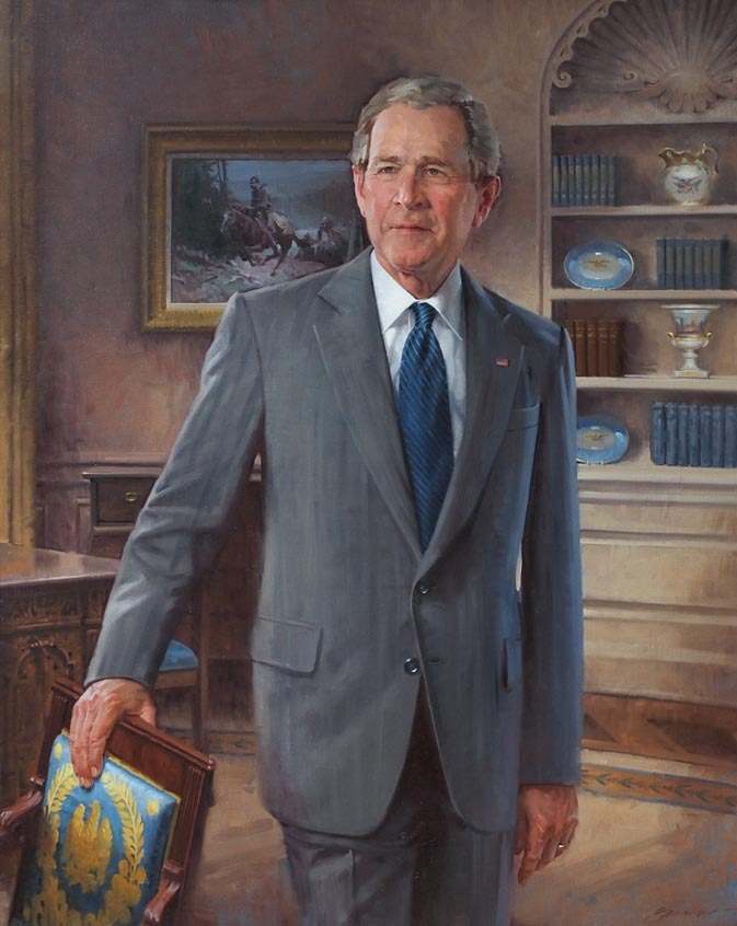 President George Walker Bush by  John Howard Sanden.