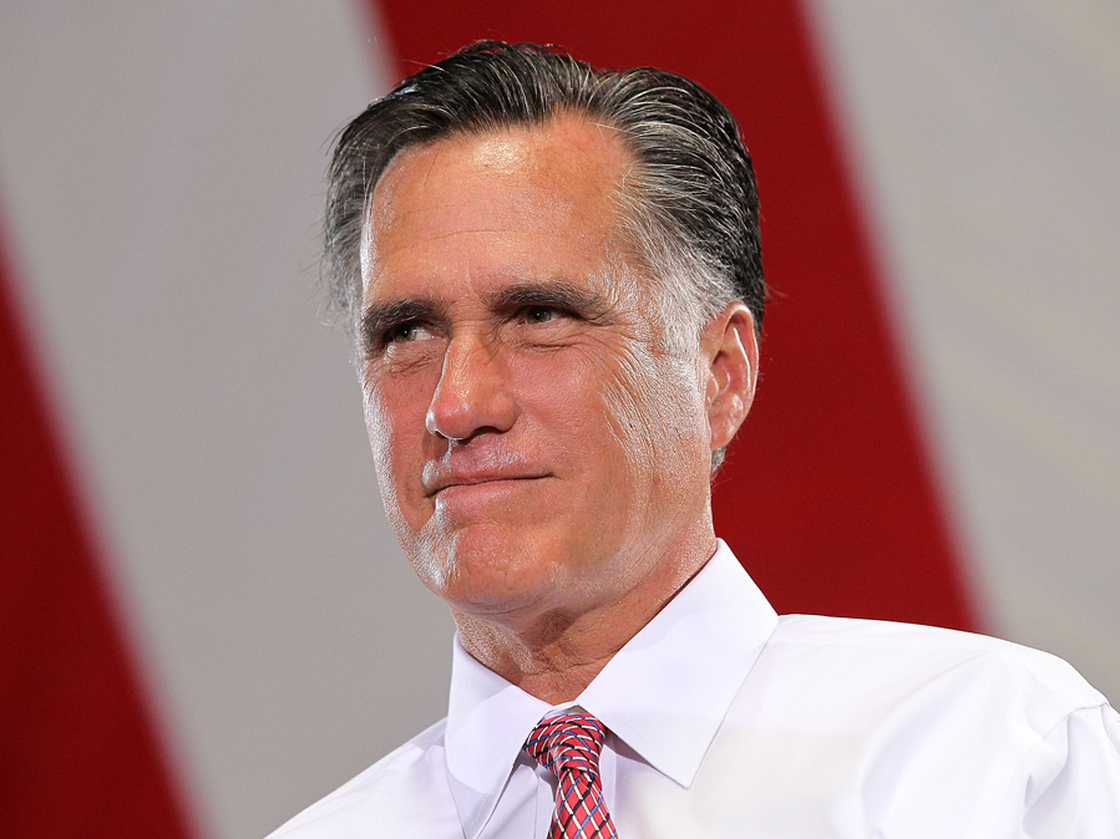 Republican presidential candidate Mitt Romney speaks during a campaign rally Tuesday in Las Vegas.