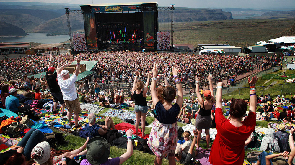 The dance party that erupted as Chromeo played the main stage at Sasquatch in May of 2011.