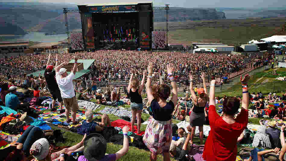 The dance party that erupted as Chromeo played the main stage at Sasquatch in May of 2011.