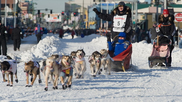 High fashion in Anchorage. (Just kidding! It's a photo from the 2011 Iditarod.)