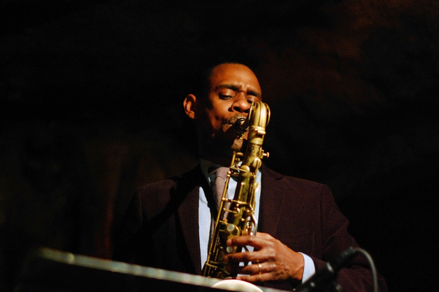 Brian Settles, pictured here at Bohemian Caverns, performs with his own Central Union band and with drummer Lenny Robinson's Mad Curious trio at DC Jazz Festival.