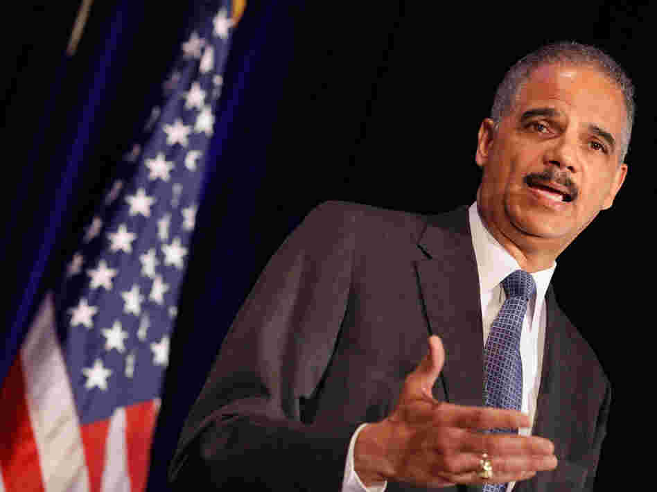 Attorney General Eric Holder addresses the Congressional Black Caucus Faith Leaders Summit and National Black Churches Annual Consultation on Wednesday in Washington.