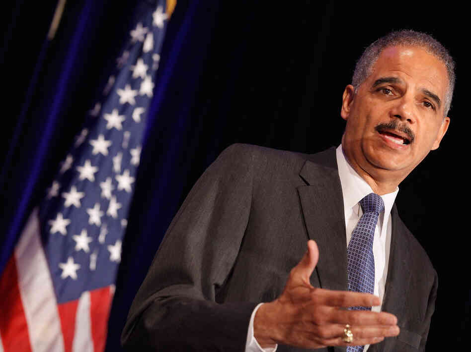 Attorney General Eric Holder addresses the Congressional Black Caucus Faith Leaders Summit and National Black Churches Annual Consultation on Wednesday in Washington.