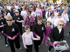 An estimated 45,000 people took part in the Susan B. Komen Race for the Cure in Little Rock, Ark., in Oct. 2010. But after a controversy involving potential cuts to funding of Planned Parenthood earlier this year, participation in fundraising races has dropped. An estimated 45,000 people took part in the Susan B. Komen Race for the Cure in Little Rock, Ark., in Oct. 2010. But after a controversy involving potential cuts to funding of Planned Parenthood earlier this year, participation in fundraising races has dropped.