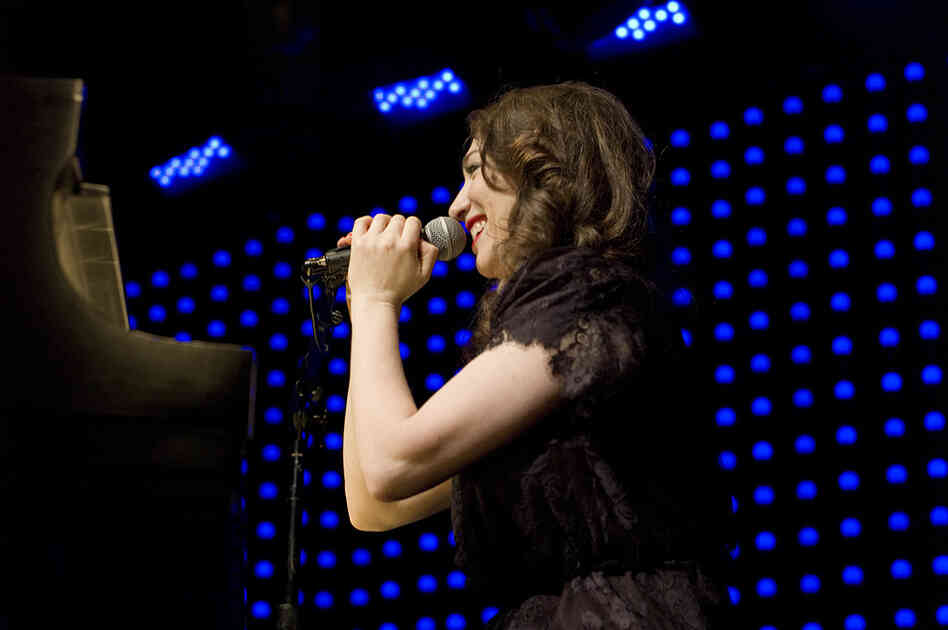 Regina Spektor, performing live at Le Poisson Rouge in New York City, May 31, 2012.