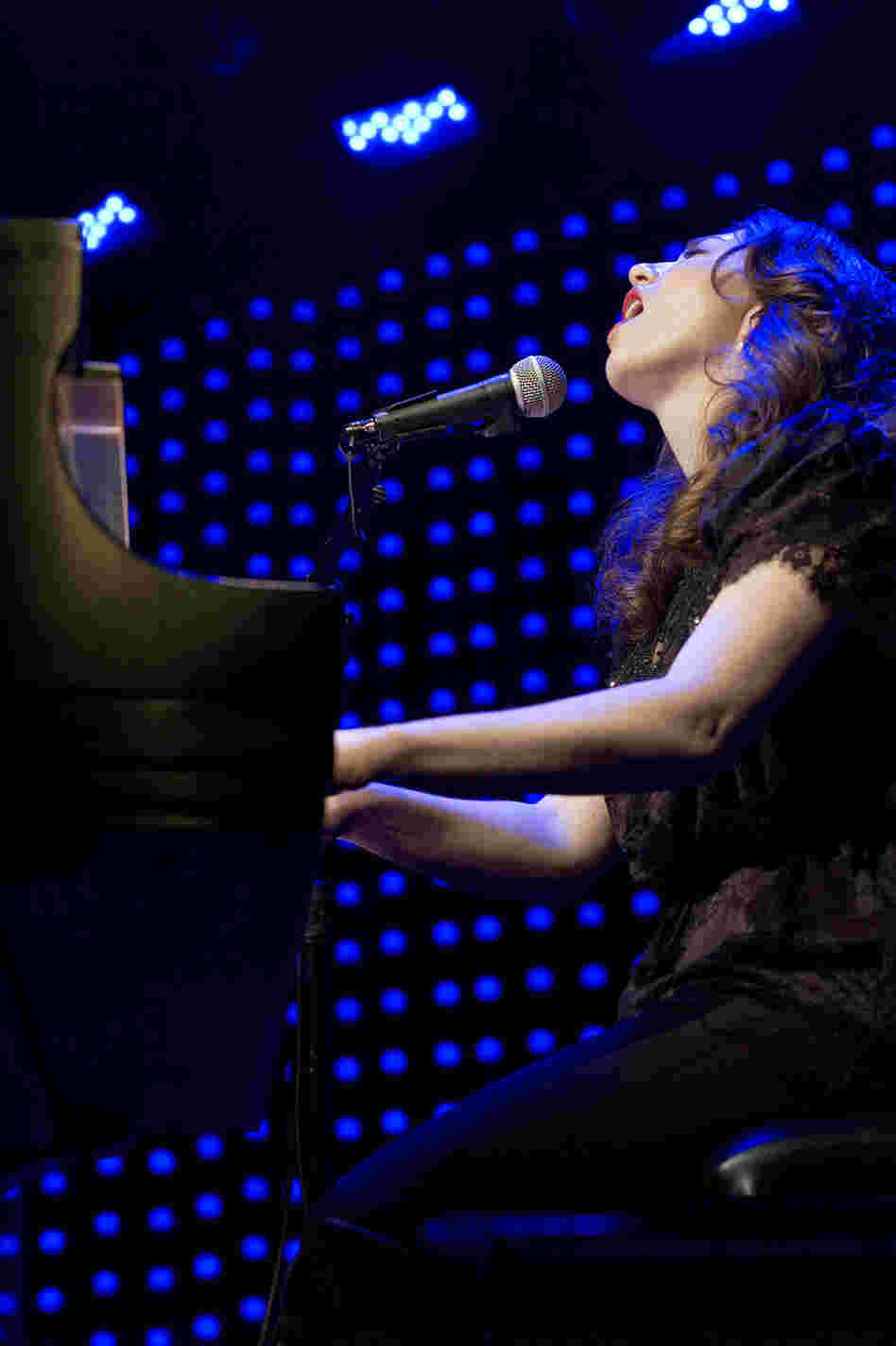 Regina Spektor, performing live at Le Poisson Rouge in New York City, May 31, 2012.