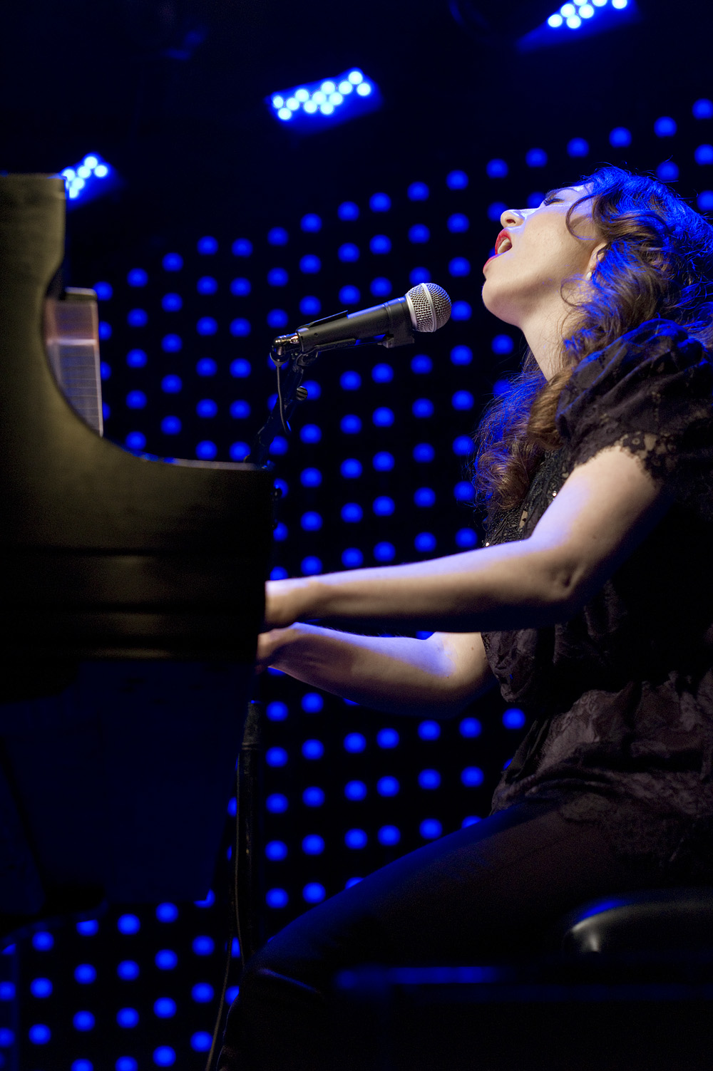 Regina Spektor, performing live at Le Poisson Rouge in New York City, May 31, 2012.