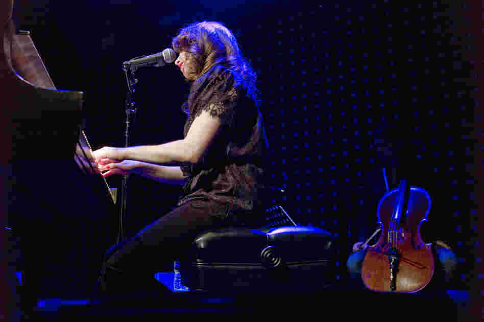 Regina Spektor, performing live at Le Poisson Rouge in New York City, May 31, 2012.