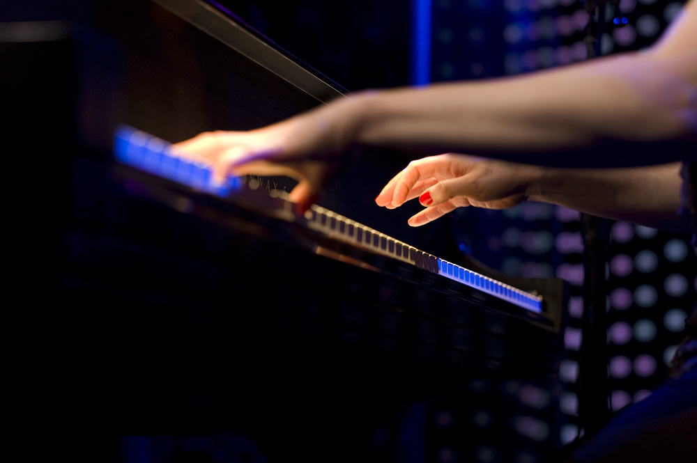 Regina Spektor, performing live at Le Poisson Rouge in New York City, May 31, 2012.