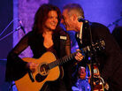 Rosanne Cash on the Cabinet of Wonders stage with John Wesley Harding. Rosanne Cash on the Cabinet of Wonders stage with John Wesley Harding.