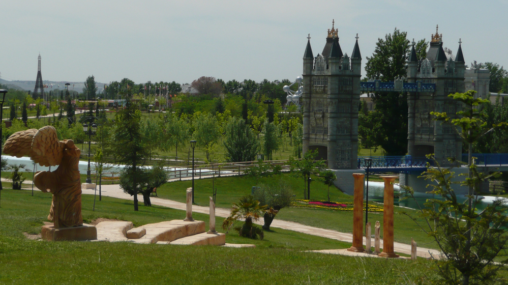 Parque Europa features replicas of 17 European monuments, but the Spanish theme park itself has become a monument of the European debt crisis.