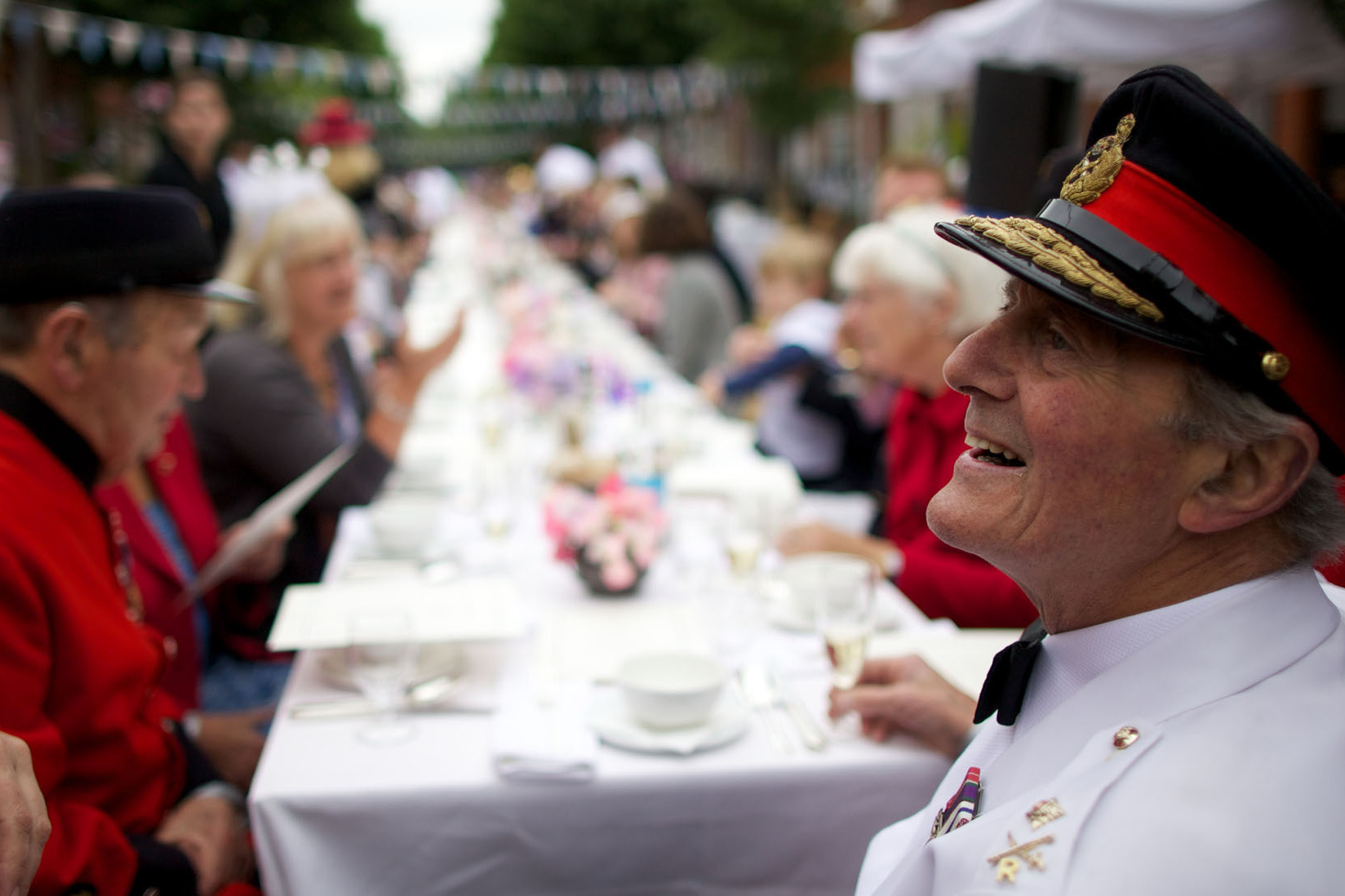 Residents of Battersea in south London organized a street party on Saturday.