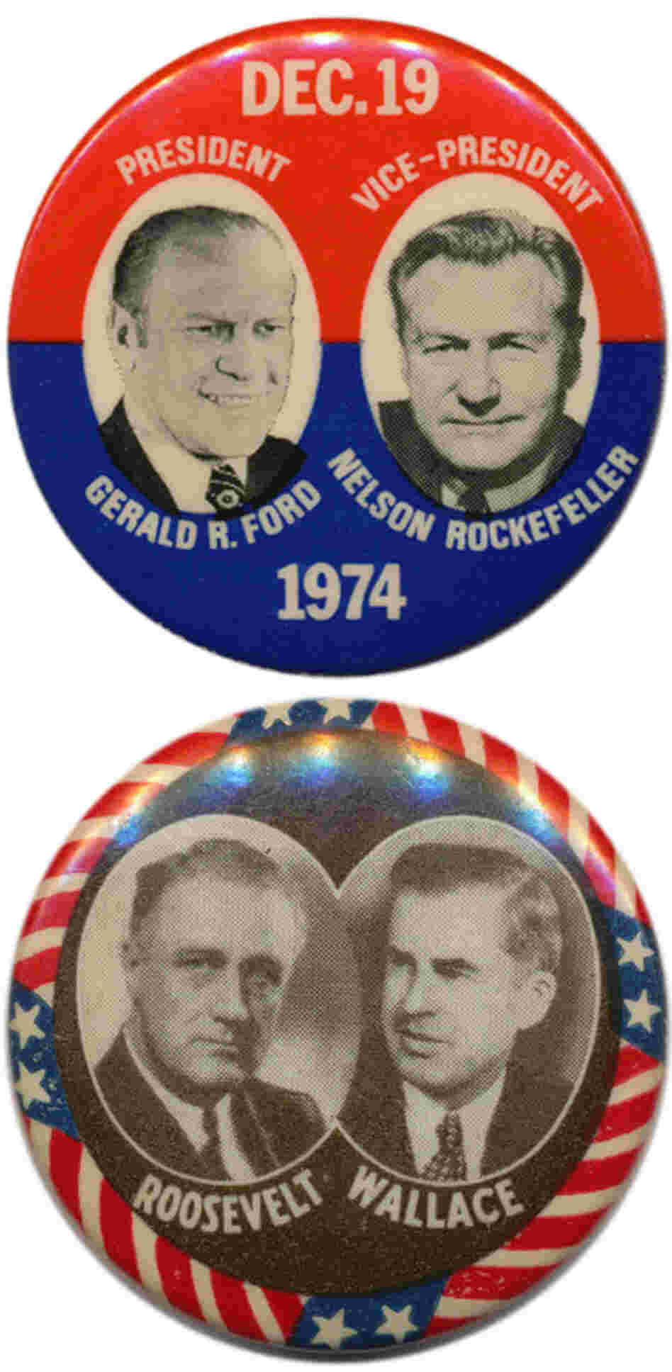 Vice Presidents Rockefeller ('75) and Wallace ('44) were pushed out. Vice Presidents Rockefeller ('75) and Wallace ('44) were pushed out.