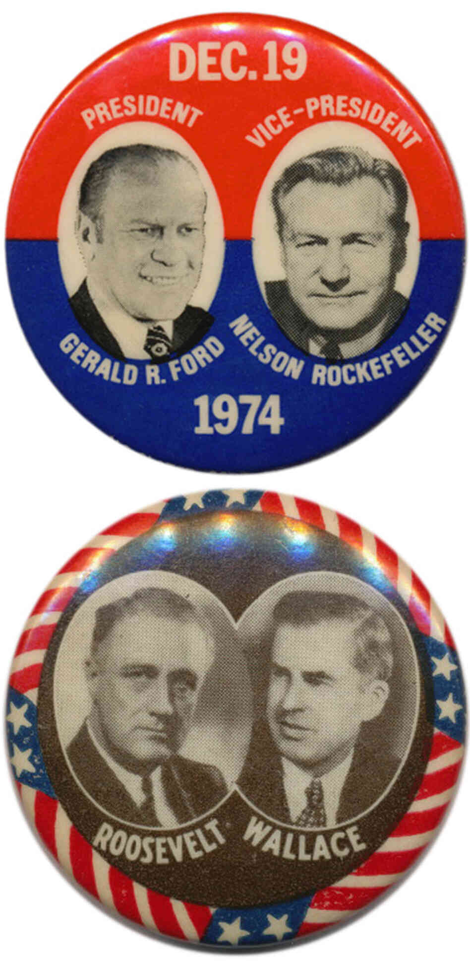 Vice Presidents Rockefeller ('75) and Wallace ('44) were pushed out. Vice Presidents Rockefeller ('75) and Wallace ('44) were pushed out.