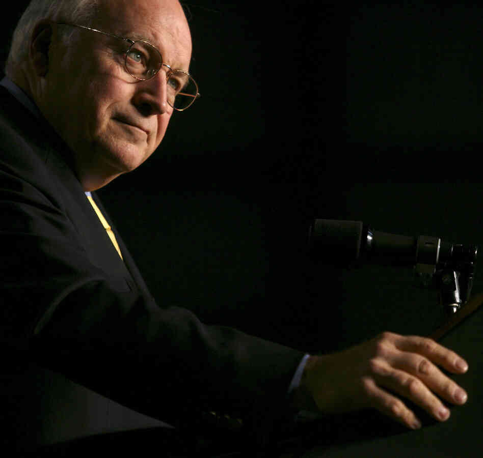 Vice President Dick Cheney speaks at a 2006 Republican rally in Idaho.
