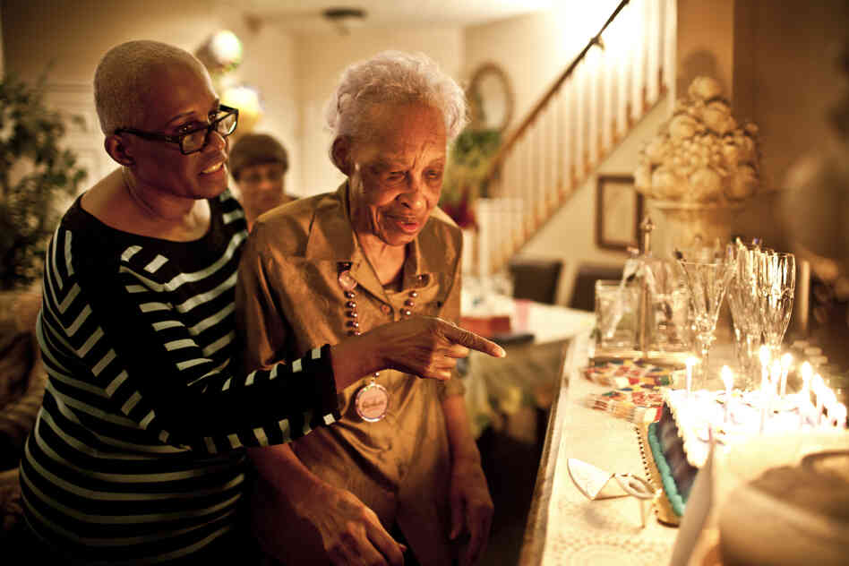 Geneva Hunter (left), who runs the secretarial operations for a Washington, D.C., law firm, decided to take a hands-on approach to her mother's care and moved Ida Christian, 89, into her home in Odenton, Md.