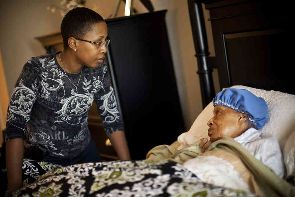 Ida, who has dementia, needs around-the-clock care. Geneva's daughter, Yolanda Hunter, quit her lucrative job to become Ida's full-time caregiver. "My daughter is a fantastic individual," Geneva says of Yolanda. "She said to me we are in this together ... and I don't know what I would have done without her."