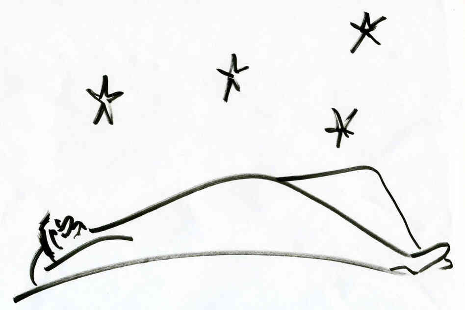 Man looking at the stars. Man looking at the stars.