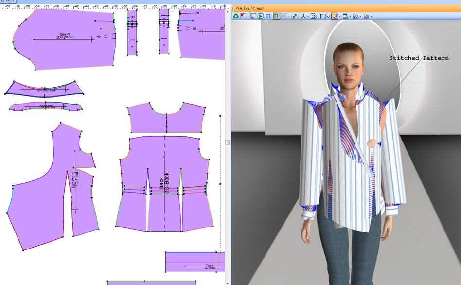 OptiTex creates digital models of clothes for department stores like Target and Kohl's. These computer designs let stores create or tweak new styles without actually stitching prototype garments.