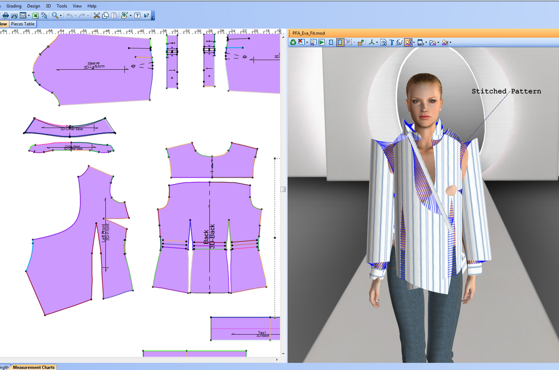 OptiTex creates digital models of clothes for department stores like Target and Kohl's. These computer designs let stores create or tweak new styles without actually stitching prototype garments.