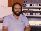 Electronic soul artist Jeff Phelps with his synthesizers. Electronic soul artist Jeff Phelps with his synthesizers.