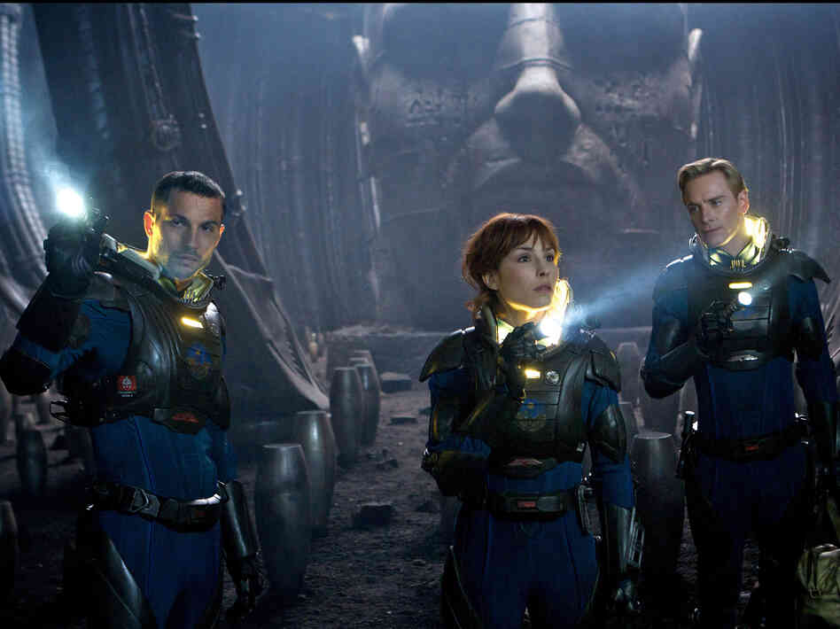 Logan Marshall-Green (left), Noomi Rapace and Michael Fassbender also star in the film, which opens in the U.S. June 8.