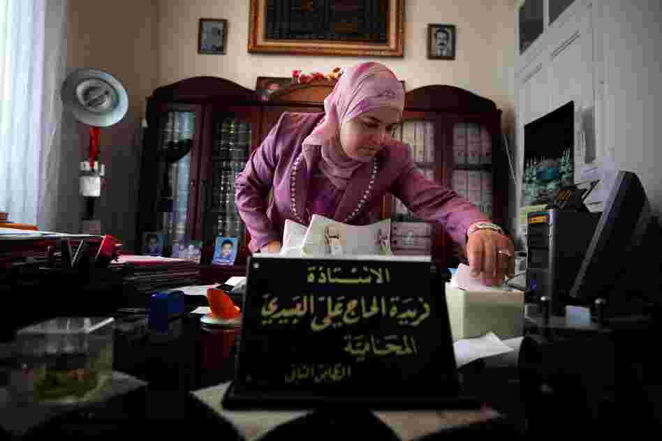 Lawyer Ferida Lebidi heads the commission writing the "rights and liberties" section of Tunisia's new constitution. She belongs to an Islamist party that is considered moderate, though she advocates capital punishment for adultery.