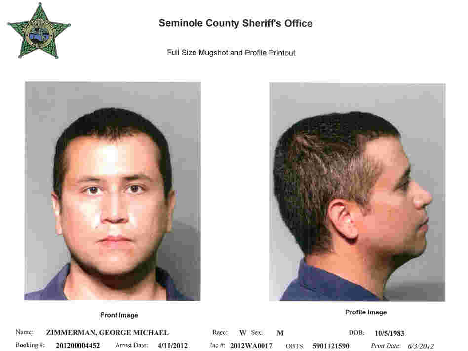 A handout composite provided by the Seminole County Sheriff's Office, showing George Zimmerman in new mugshot photos.