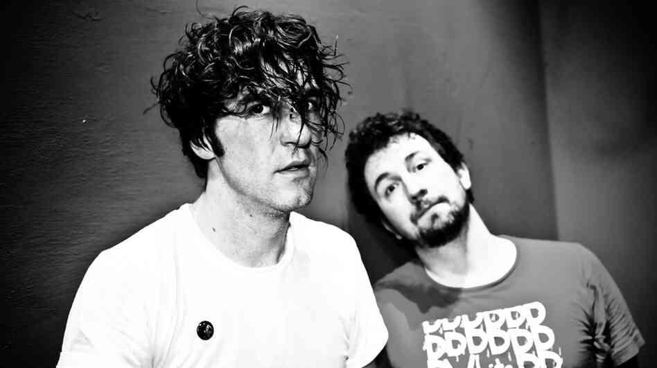 Japandroids is guitarist Brian King (left) and drummer David Prowse.