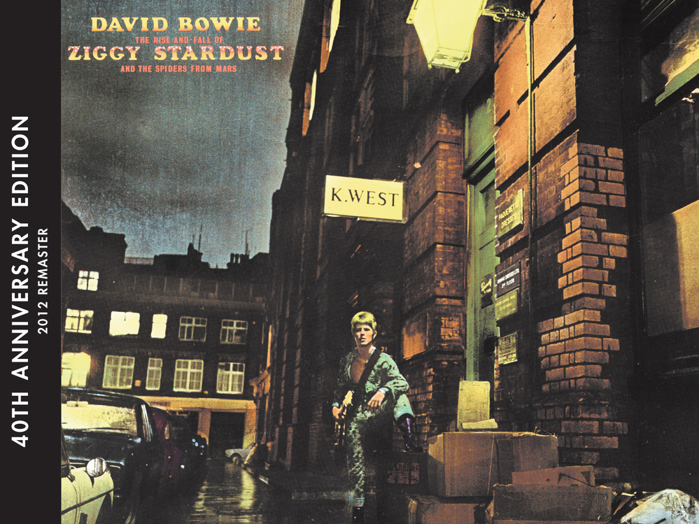 The Rise and Fall of Ziggy Stardust and the Spider's From Mars album art.