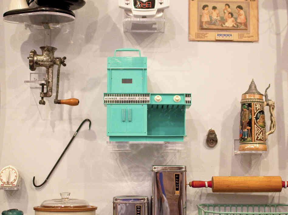 The original boxy, turquoise, incandescent Easy-Bake has pride of place among kitchen appliances at the National Building Museum's House and Home exhibit. "It's something people always point at," says curator Sarah Leavitt. "It inspires a lot of love and nostalgia."