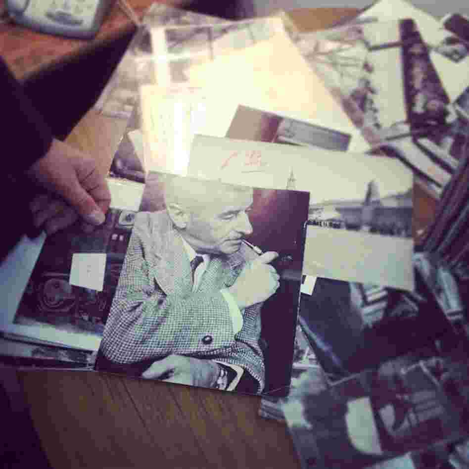 A photograph of William Faulkner by Henri Cartier-Bresson at The New York Times morgue